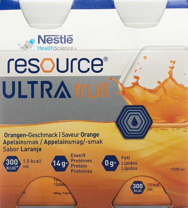 Actual product image Nestlé Health Science Ultra Fruit Orange (Orange, 4 x)