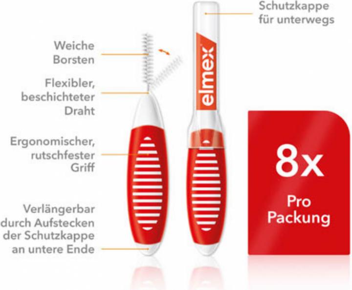 Produktbild Elmex Rot, Grösse 2 (8 x, 2 mm)