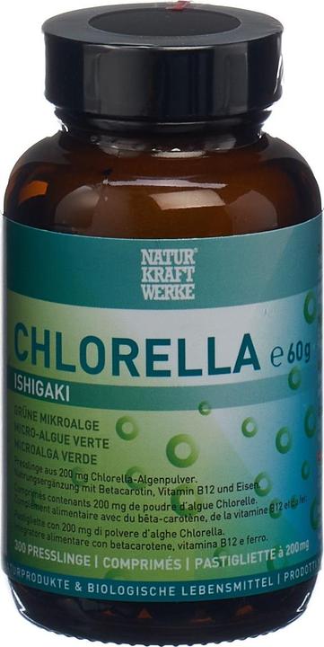 Actual product image NaturKraftWerke Chlorella Ishigaki pellets (300 Piece, Pills, 215 g)