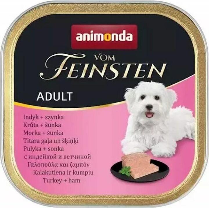 Actual product image animonda VOM FEINSTEN ADULT LUNCH Wet Dog Food Turkey Ham 150 g (Senior, 1 pcs., 150 g)