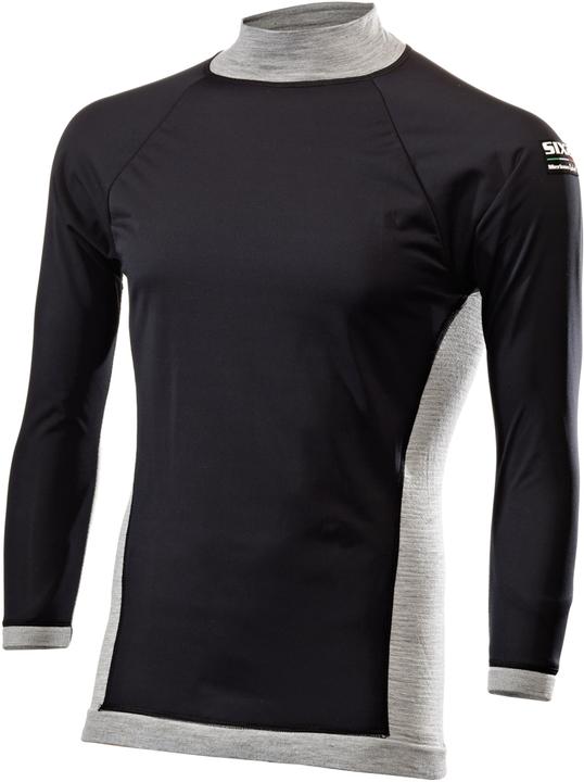 Sixs Langarm Jersey TS4 MERINOS grau-schwarz L/XL (L)
