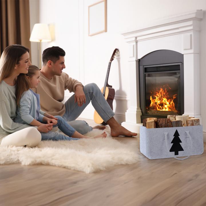 Image du produit Relaxdays Sac à bois de cheminée (50 x 25 x 25 cm)