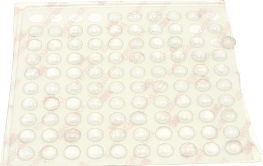 Actual product image RND Components Rubber Mat, Round, 8x8x2.5mm, Clear