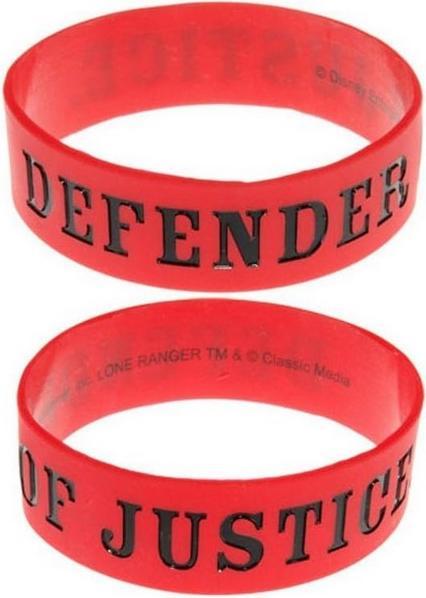 The Lone Ranger Armband Defender Of The Justice Gummi (100% synthetisches Material)
