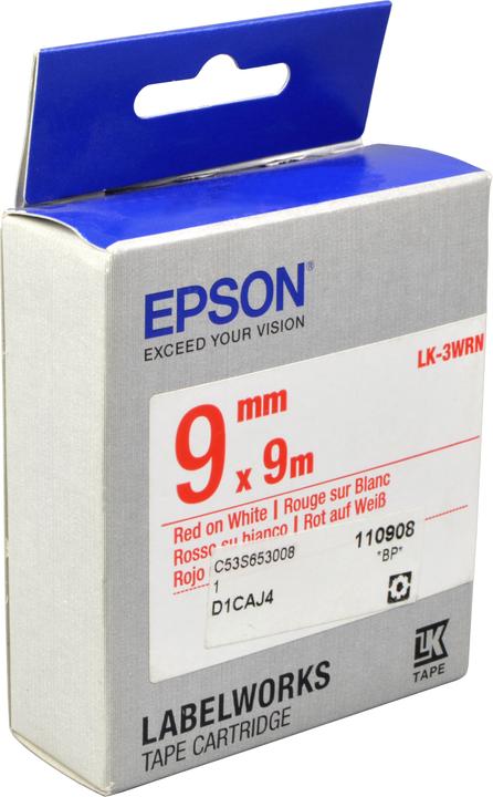 Produktbild Epson Etikettenkassette Lk-3wrn (0.90 cm, Rot)