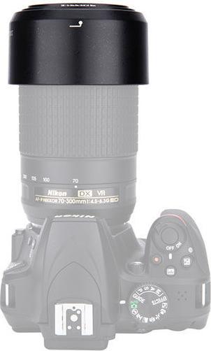 Actual product image JJC lens hood Nikon Hb-77 lens hood