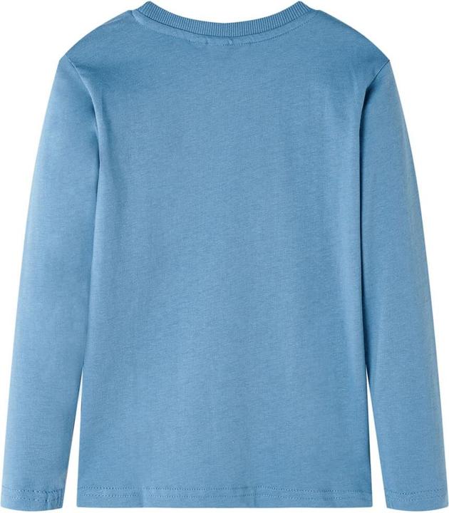 Produktbild VidaXL Kinder-Langarmshirt Mittelblau 116,Material: 100 (116)