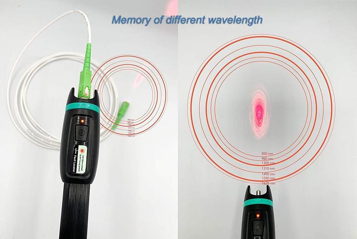 Produktbild Elfcam Glasfaserkabel Tester mit Rotlichtquelle (30mW)