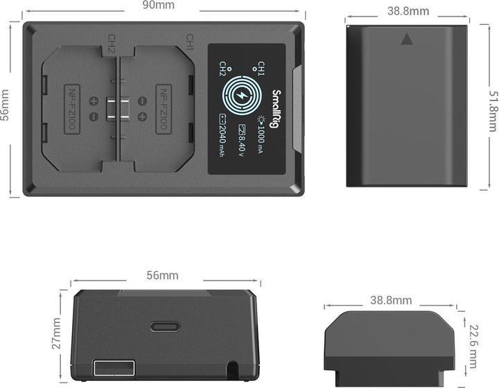 Immagine prodotto SmallRig 3824 Kit NP-FZ100 (Set)