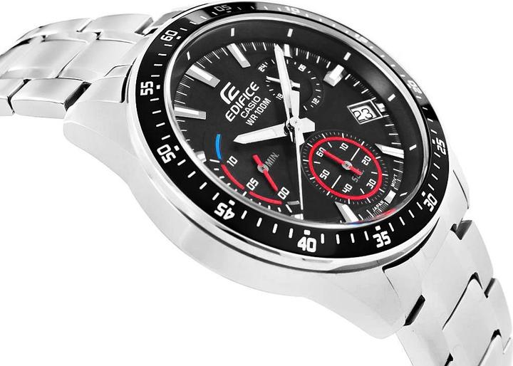 Actual product image Casio Edifice - EFV-540D-1AVUEF (Analogue wristwatch, Chronograph, 44 mm)