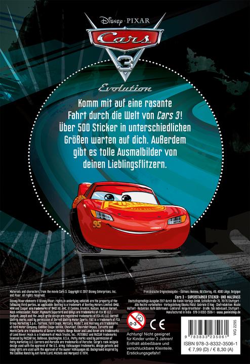 Image du produit Panini Disney Cars 3: Superstarker Sticker- und Malspass