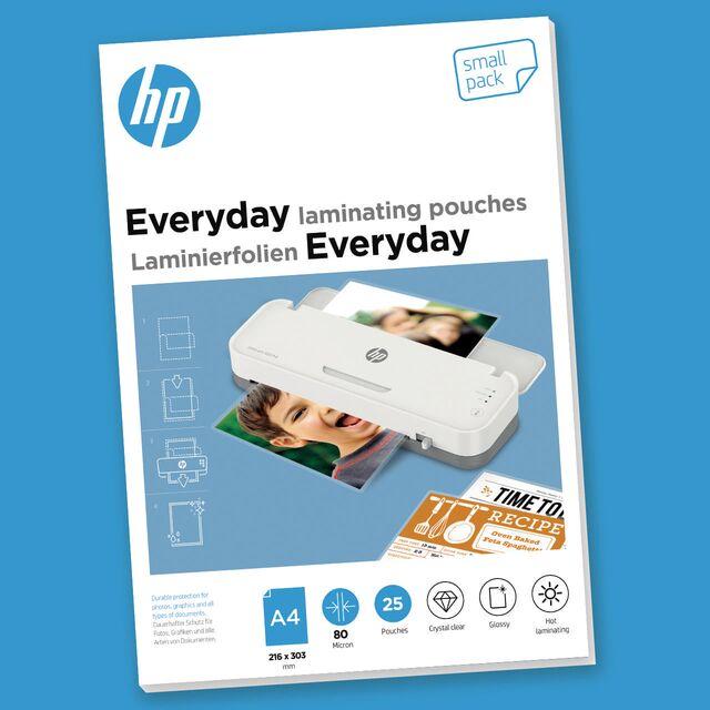 Immagine prodotto HP Film di laminazione Ogni giorno A4, 80 µm, 25 pezzi, lucido (A4, 25 Pezzo/i, 80 µm)