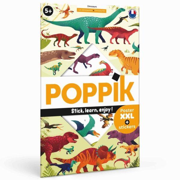 Actual product image Poppik Sticker Learning Poster Dinosaur