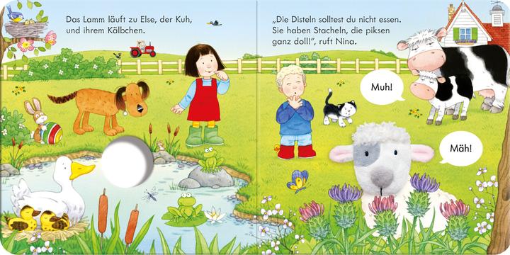 Actual product image Fingerpuppenbuch: Das Schäfchen (German, Sam Taplin, 2022)