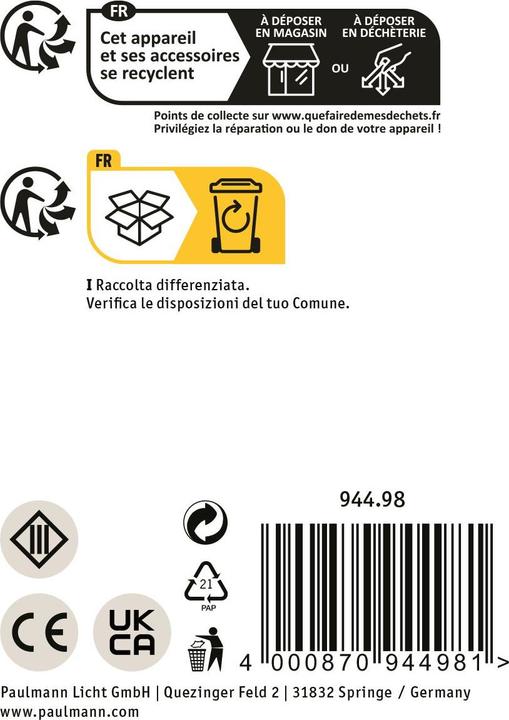 Produktbild Paulmann Outdoor Plug & Shine Connection Box Loxone