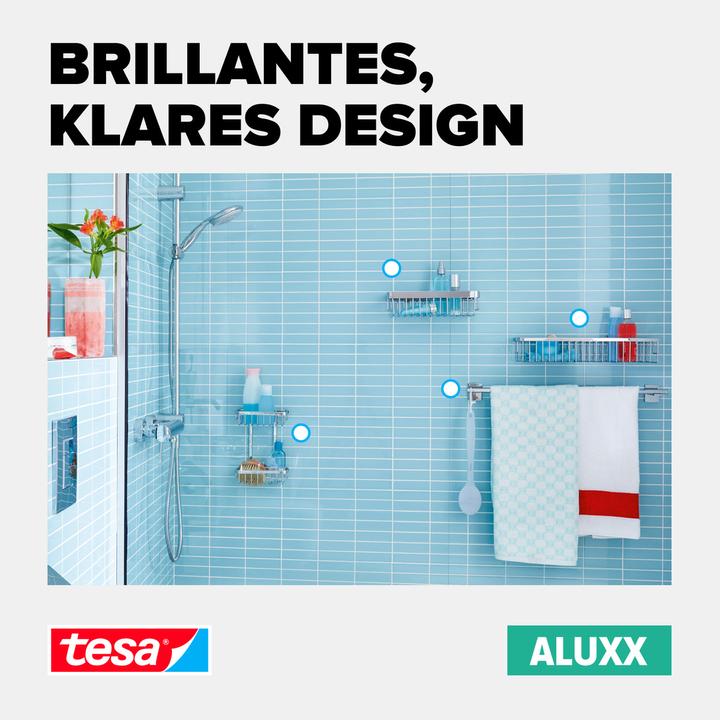 Immagine prodotto tesa Piatto doccia ALUXX con soluzione adesiva senza forare (18 x 18 x 26,5 cm)