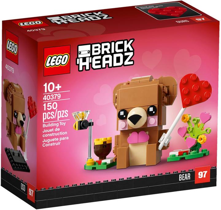 Produktbild LEGO Valentinstag-Bär (40379, LEGO Brickheadz)