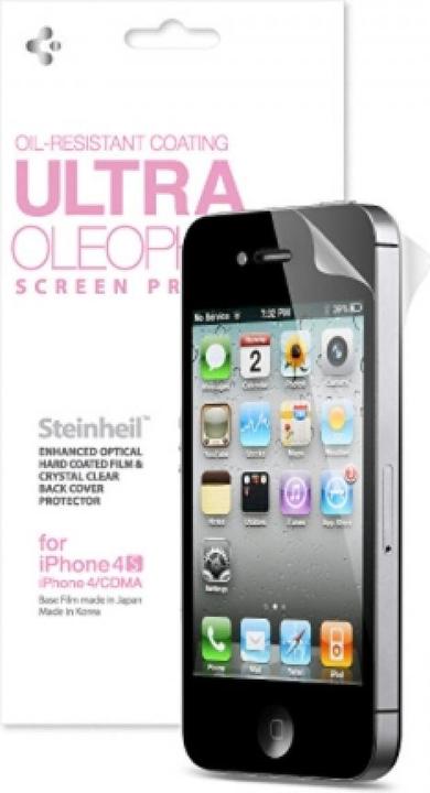 Produktbild Spigen Steinheil iPhone 4 / 4S SGP Oil Resistant Ultra Schutzfolie (1 Stück, Apple iPhone 4)
