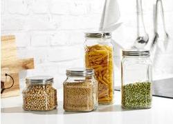Produktbild Ritzenhoff & Breker Vorratsglas "VIO", eckig, 1,9 l aus Glas, mit Schraubverschlussdeckel aus Edelstahl (1.90 l)