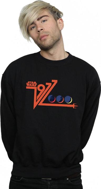 Actual product image Star Wars Mens Retro 1977 Death Star Sweatshirt (XXL)