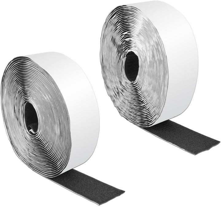 Immagine prodotto Delock Velcro Tape Roll 10m x 50mm nastro adesivo e in pile nero (50 mm)