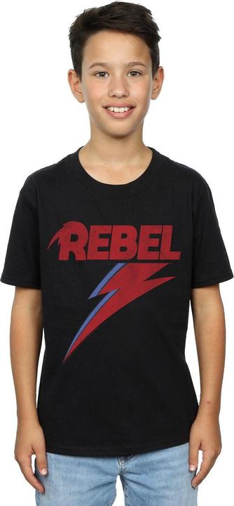 Actual product image David Bowie Boys Distressed Rebel T-Shirt (140, 146)