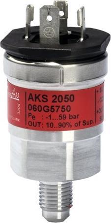 Produktbild Danfoss AKS 2050, G3/8, -1-59 - -1-59 bar, Ratiometrisk, DIN-stik, G, 3/8"