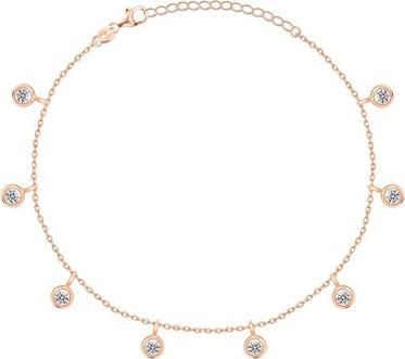 Brilio Silver - Elegant bronze bracelet with zircons BRC70R