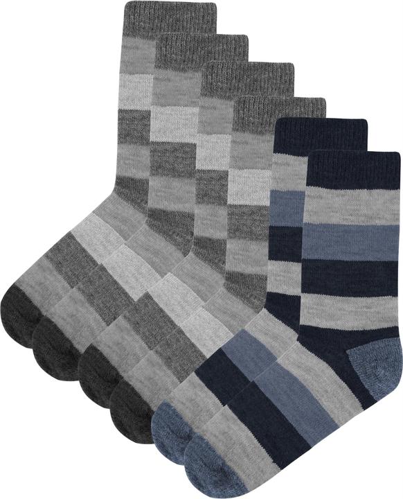 Produktbild Normani 6 Paar Alpakasocken breitgestreift (6er Pack, 47 - 50)