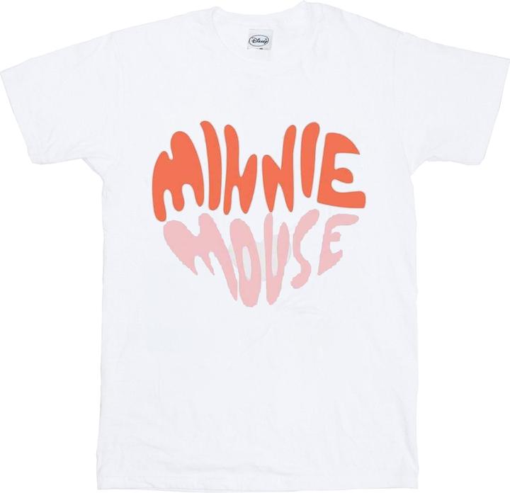 Actual product image Disney Womens/Ladies Minnie Mouse Heart Shaped Cotton Boyfriend T-Shirt (M)