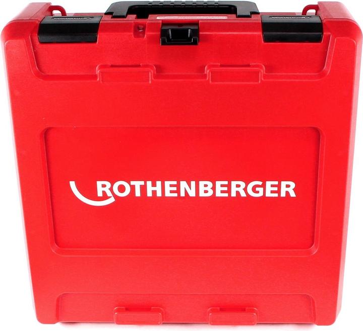 Actual product image Rothenberger ROMAX Compact TT 18V battery press machine + 1x battery 2.0Ah + charger + press jaw set + (390 mm)