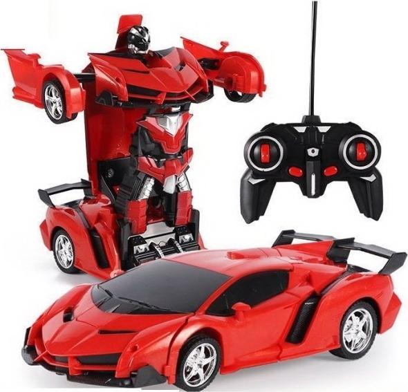 Produktbild Lean Toys Auto Robot Transformers 2in1 Fernbedienung R/C rot
