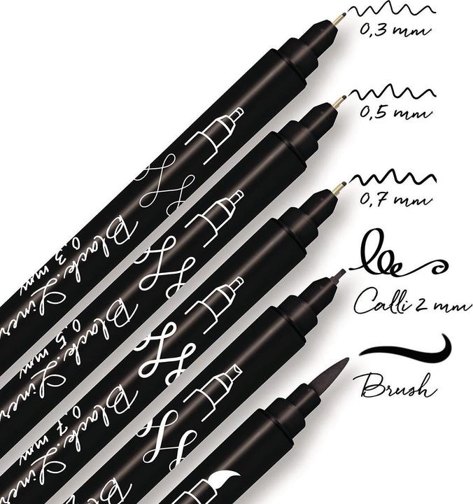 Immagine prodotto Online Black Lettering Set (Nero, 5 x)