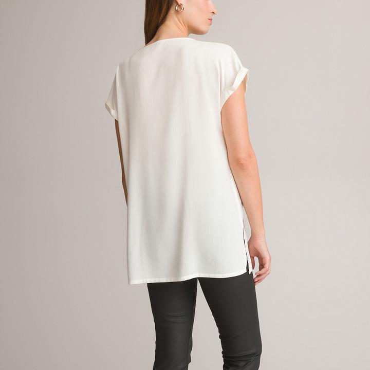 Actual product image Anne Weyburn Tunic shirt with round neckline (46)