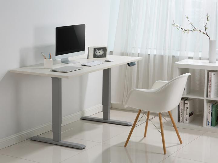Actual product image equip ERGO Electric sit-stand table frame Double motor