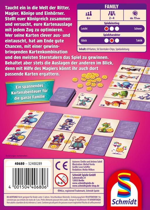 Etichetta energetica Schmidt Spiele HiLo, il tuo regno (Tedesco)