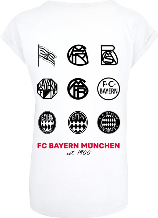 Actual product image FC Bayern München Ladies Logo History Extended Shoulder Tee - 115129 (3XL)