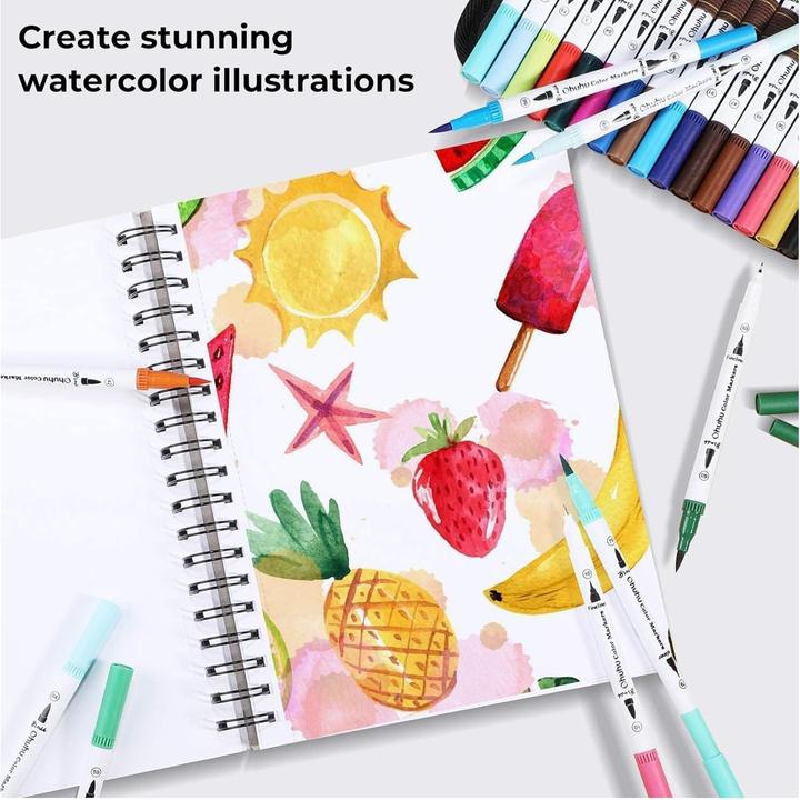 Actual product image Ohuhu Maui Pinselstifte (160 Stk.) WHI (Multicoloured, 160 x)