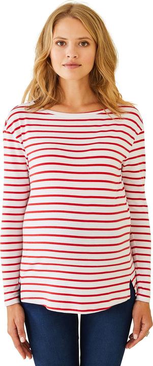 red striped, White