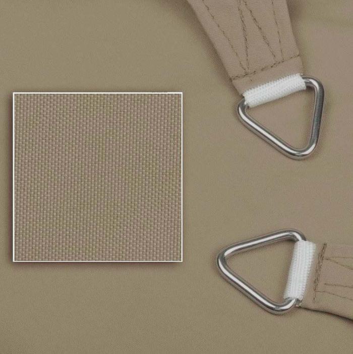Produktbild Swisshandel24 Sonnensegel wasserdicht Rechteck 3x5m, taupe (300 x 500 cm)