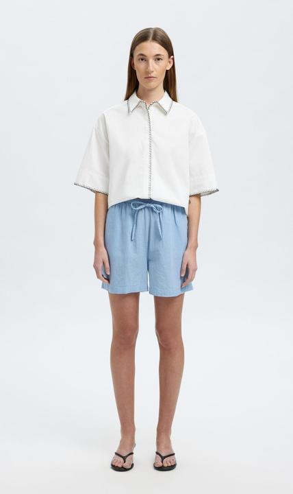 Produktbild Selected Femme Mid Waist Shorts aus Leinengemisch (38)