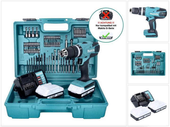 Makita HP457DWE10 (Fonctionnement sur batterie)