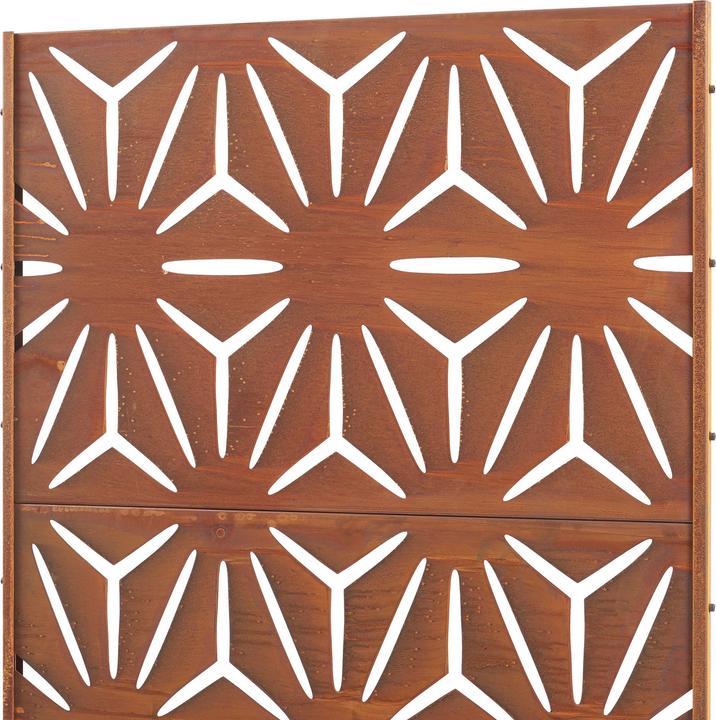 Immagine prodotto Casa.Pro Trennwand Kilsturd Cortenstahl 180x90 cm Edelrost (180 x 90 x 40 cm)
