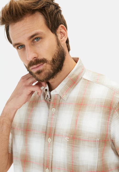 Image du produit Camel Active Kariertes Kurzarmhemd aus reiner Baumwolle (5XL)