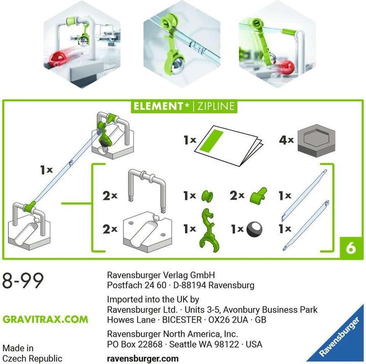 Produktbild Ravensburger GraviTrax Element Zipline