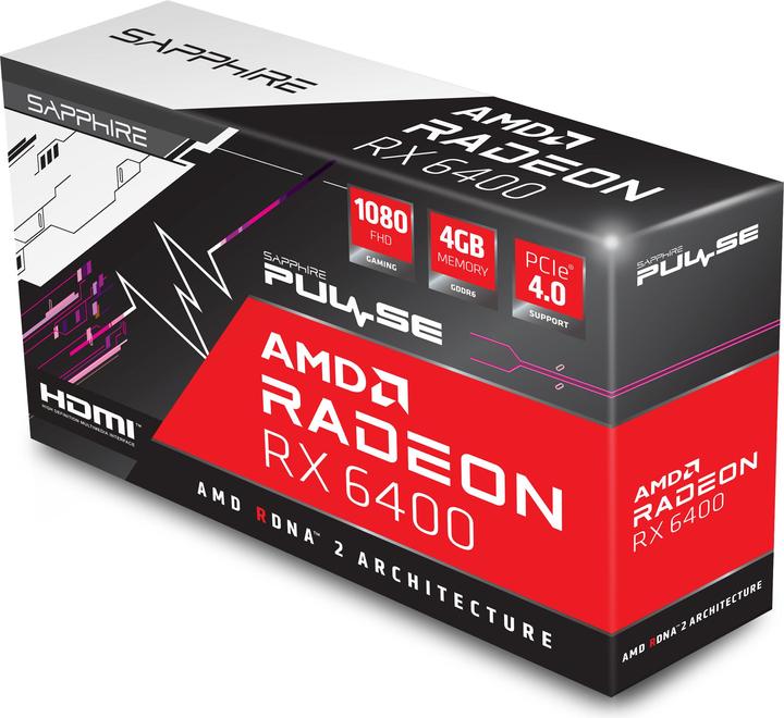Produktbild Sapphire PULSE AMD Radeon RX 6400 GAMING (4 GB)