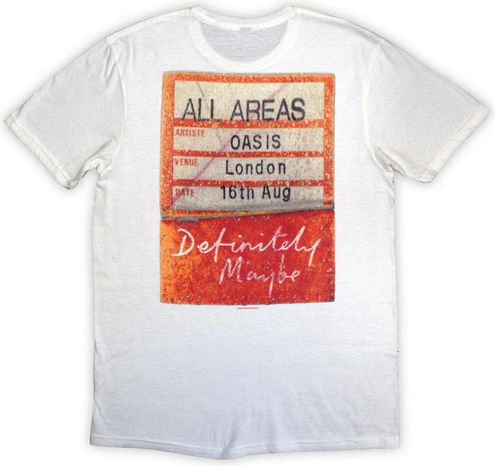 Image du produit Oasis - T-shirt DEFINITELY MAYBE AAA PASS - Adulte (S)