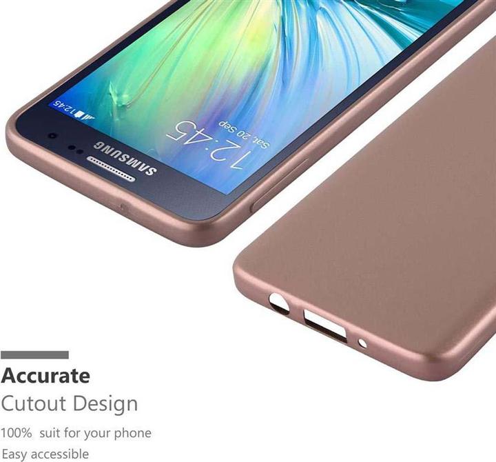 Actual product image Cadorabo TPU Matt Metallic Cover (Samsung Galaxy A3)
