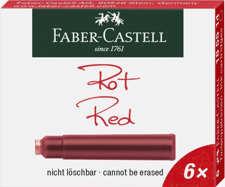 Actual product image Faber-Castell 185514 (ink cartridges, Red)