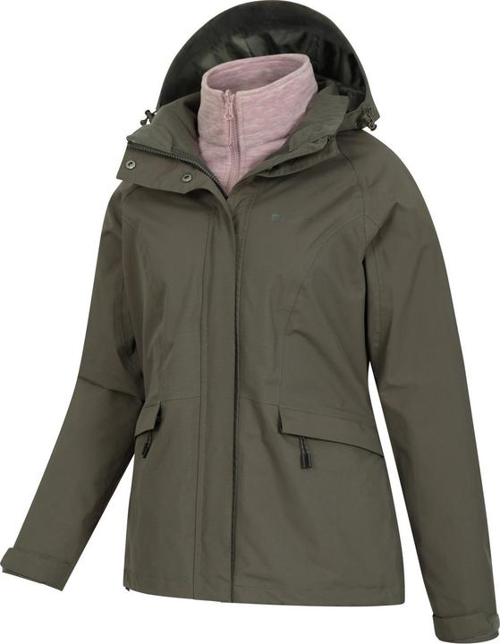 Actual product image Mountain Warehouse Womens/Ladies Thunderstorm II 3 in 1 Waterproof Jacket (48 D)